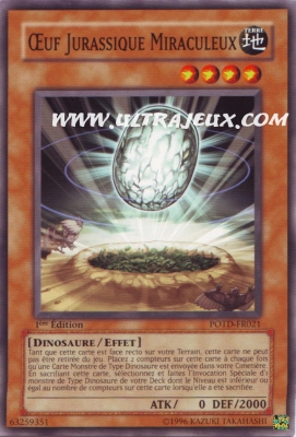 �uf Jurassique Miraculeux de l'�dition Puissance du Duelliste