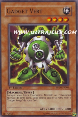 Gadget Vert de l'�dition R�-Volt des Machines