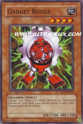 Gadget Rouge de l'�dition R�-Volt des Machines