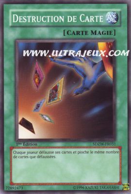 Destruction De Carte de l'�dition Le Monde Des Zombies