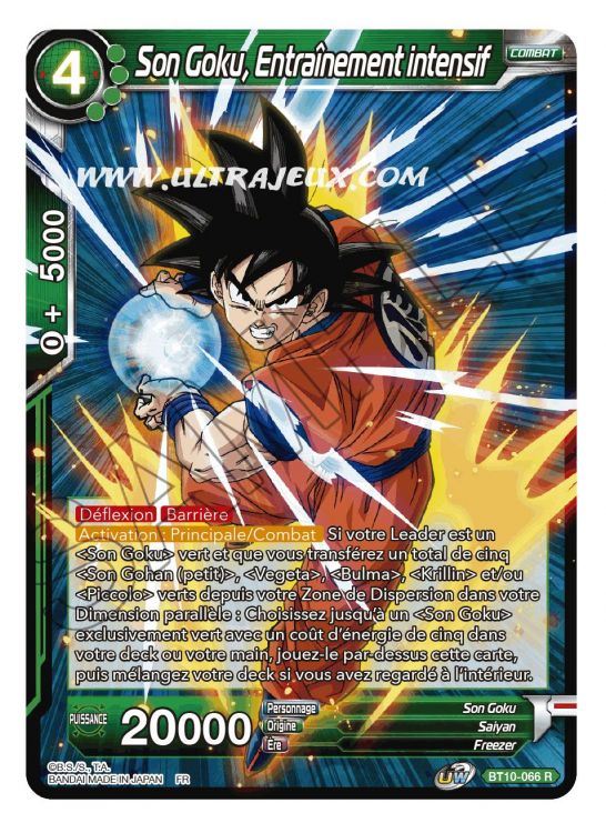 ♦Dragon Ball Super♦ Son Goku BT10-066 R Entraînement intensif 