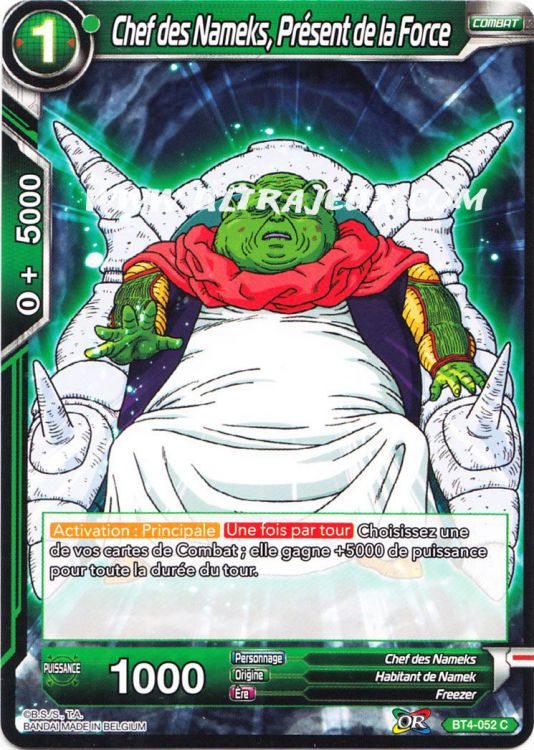 Chef des Nameks, présent de la force (BT4052R) [Carte Dragon Ball