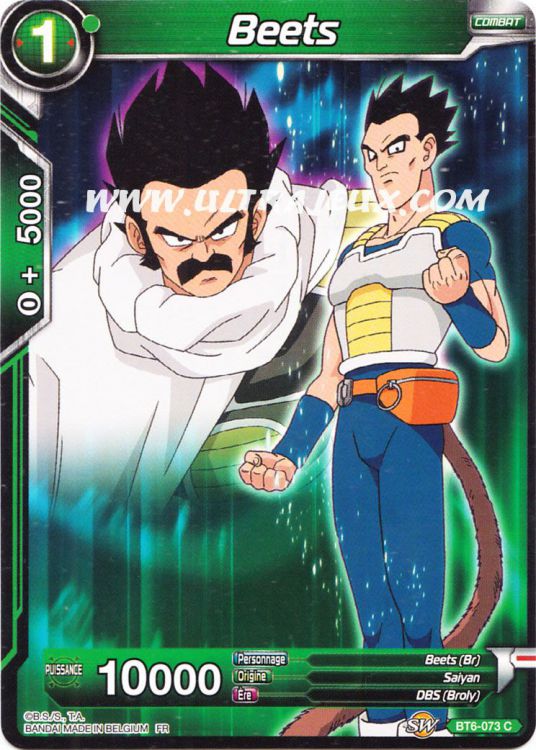 Beets (BT6073R) [Carte Dragon Ball Super Cartes à l'Unité Français