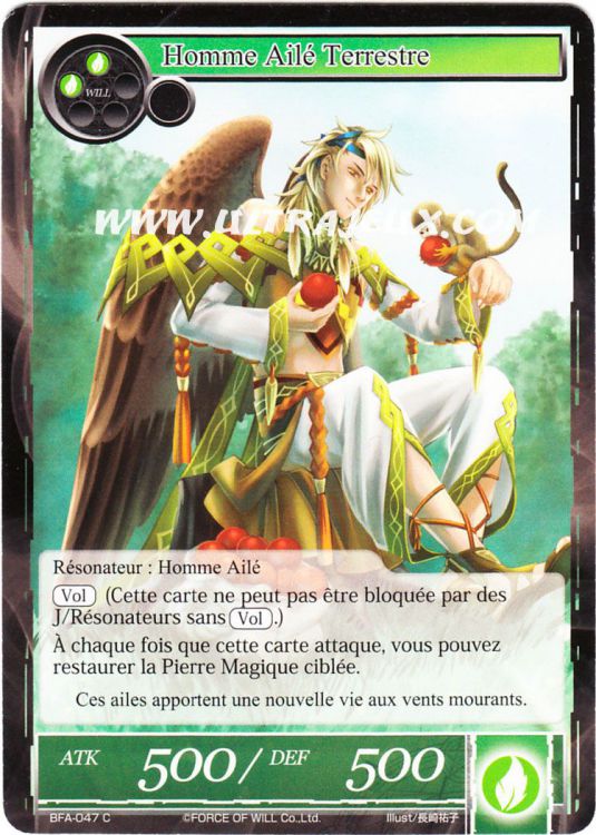 Homme Ailé Terrestre (BFA-047) [Carte Force of Will Cartes à l