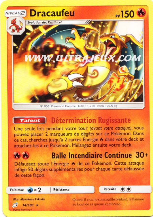 Maxi grande carte Pokemon Dracaufeu - Pokémon