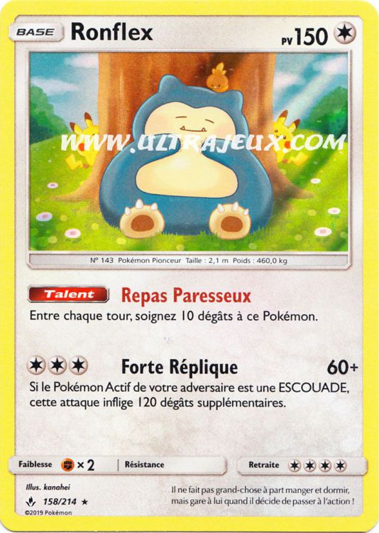 Pokémon - Ronflex - Holo Rare 55/78 - Epee et Bouclier Pokemon Go