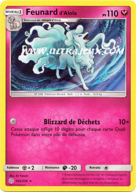Feunard D Alola 145 R 236 Carte Pokemon Cartes A L Unite Francais Ultrajeux