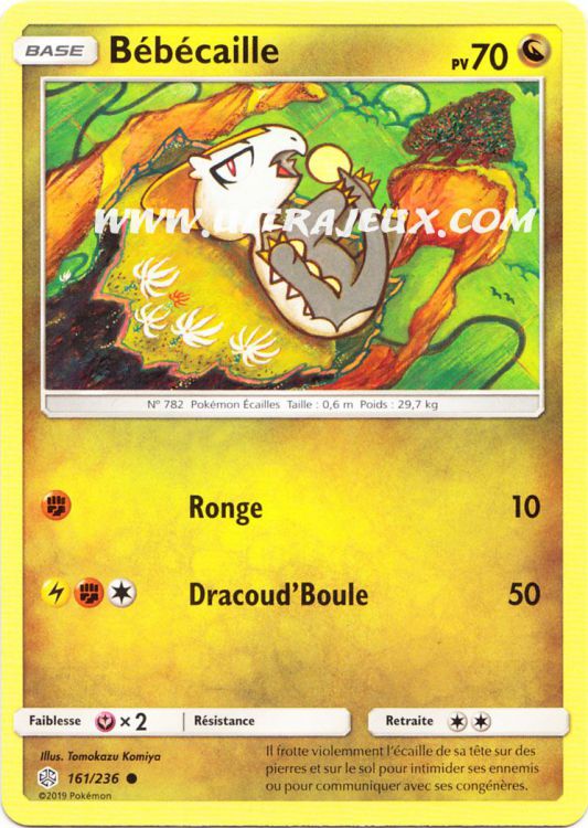 Bebecaille 161 236 Carte Pokemon Cartes A L Unite Francais Ultrajeux