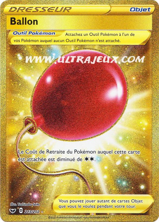 Ballon (213/202) [Carte Pokémon Cartes à l'Unité Français] - UltraJeux