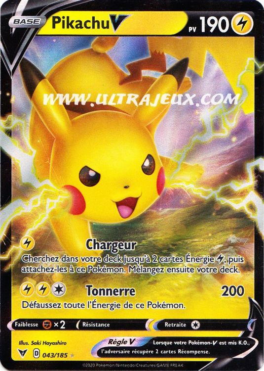 Pikachu-V (43/203) [Carte Pokémon Cartes à l'Unité Français