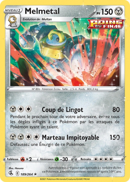 Melmetal de l'édition EB08 - Epée et Bouclier - Poing de Fusion Melmetal de l'édition EB08 - Epée et Bouclier - Poing de Fusion