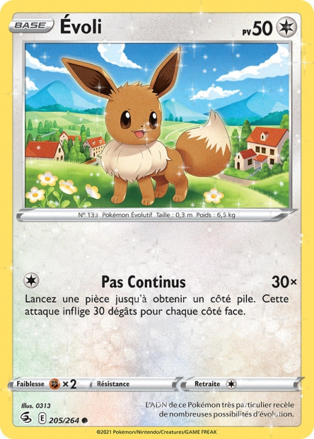 Evoli de l'édition EB08 - Epée et Bouclier - Poing de Fusion Evoli de l'édition EB08 - Epée et Bouclier - Poing de Fusion