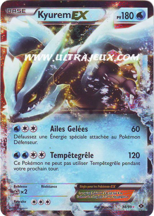 Kyurem Ex (38/99) [Carte Pokémon Cartes à l'Unité Français