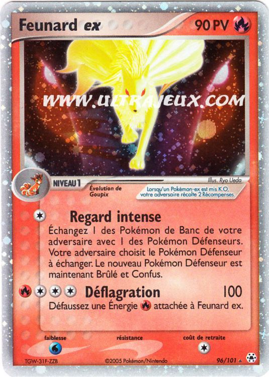 36/127 Feunard-platinum French designer card pokemon