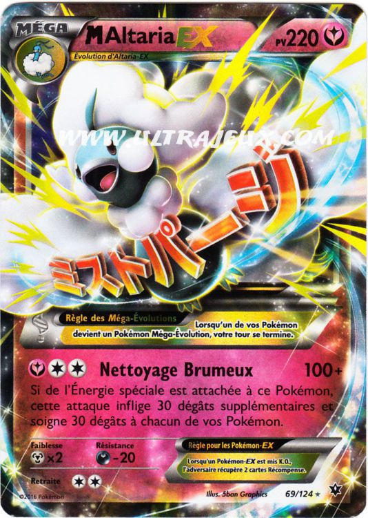  Mega Altaria Ex 69124 Carte Pokmon Cartes  lUnit Franais