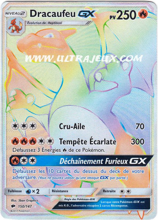 Protèges Cartes Standard Dracaufeu - Par 65 Pokémon - UltraJeux