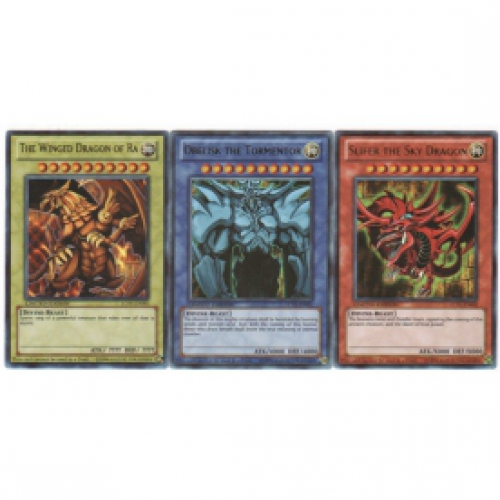 Yu Gi Oh Dieux Egyptiens Fusion Produit Lot Dieux Egyptiens (Egyptian God) Slifer, Obelisk And Ra ! [en