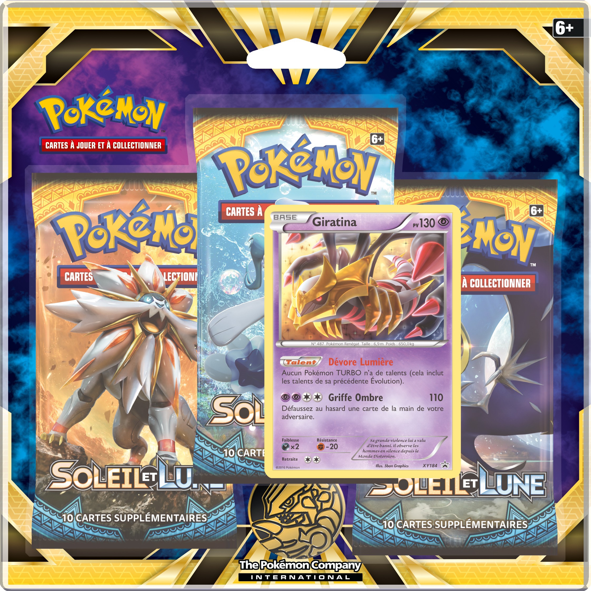 Pack 3 Boosters SL1 Soleil Et Lune Giratina Pokémon UltraJeux