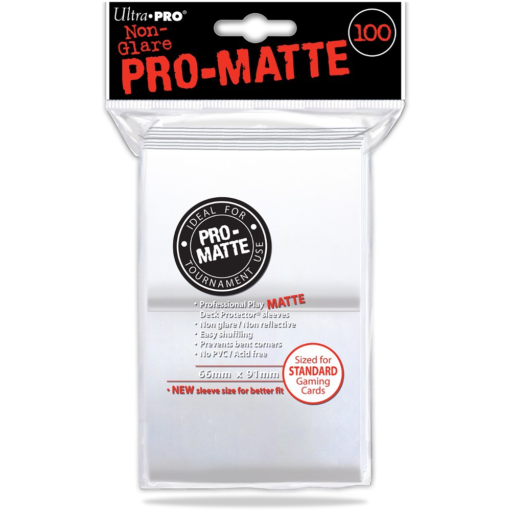 Protèges Cartes Standard Sleeves Ultra-pro Standard Par 100 Blanc Matte -  UltraJeux