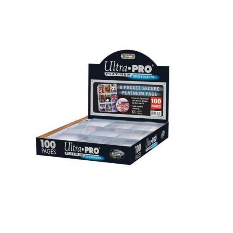 Classeur Lot De 100 Feuilles De 9 Cases - Silver Series - UltraJeux
