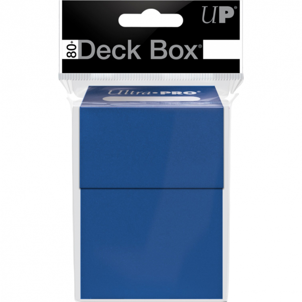 Boîte De Rangement Ultra Pro Pour Cartes - 80 Cartes - Système De Verrouillage - Bleu Pacifique