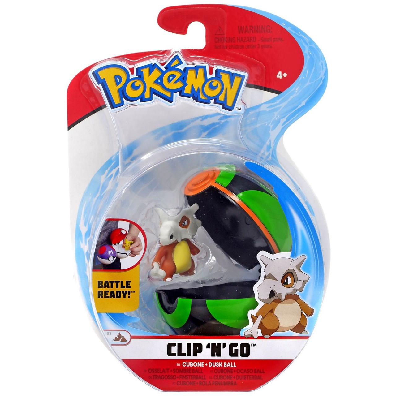 Clip'n Go Poké Ball Série Osselait Sombre Ball Jeux de Figurin