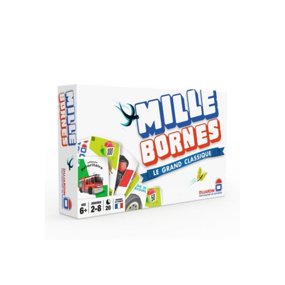 Jeu de Cartes Mille Bornes - Edition Prestige d'Origine Ambiance - UltraJeux