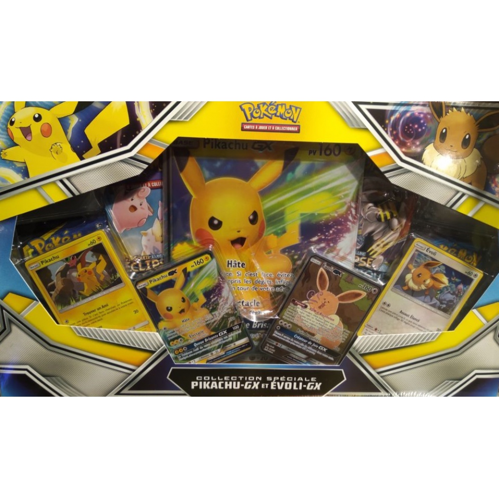 Coffret Pikachu Gx et Evoli Gx Pokémon - UltraJeux