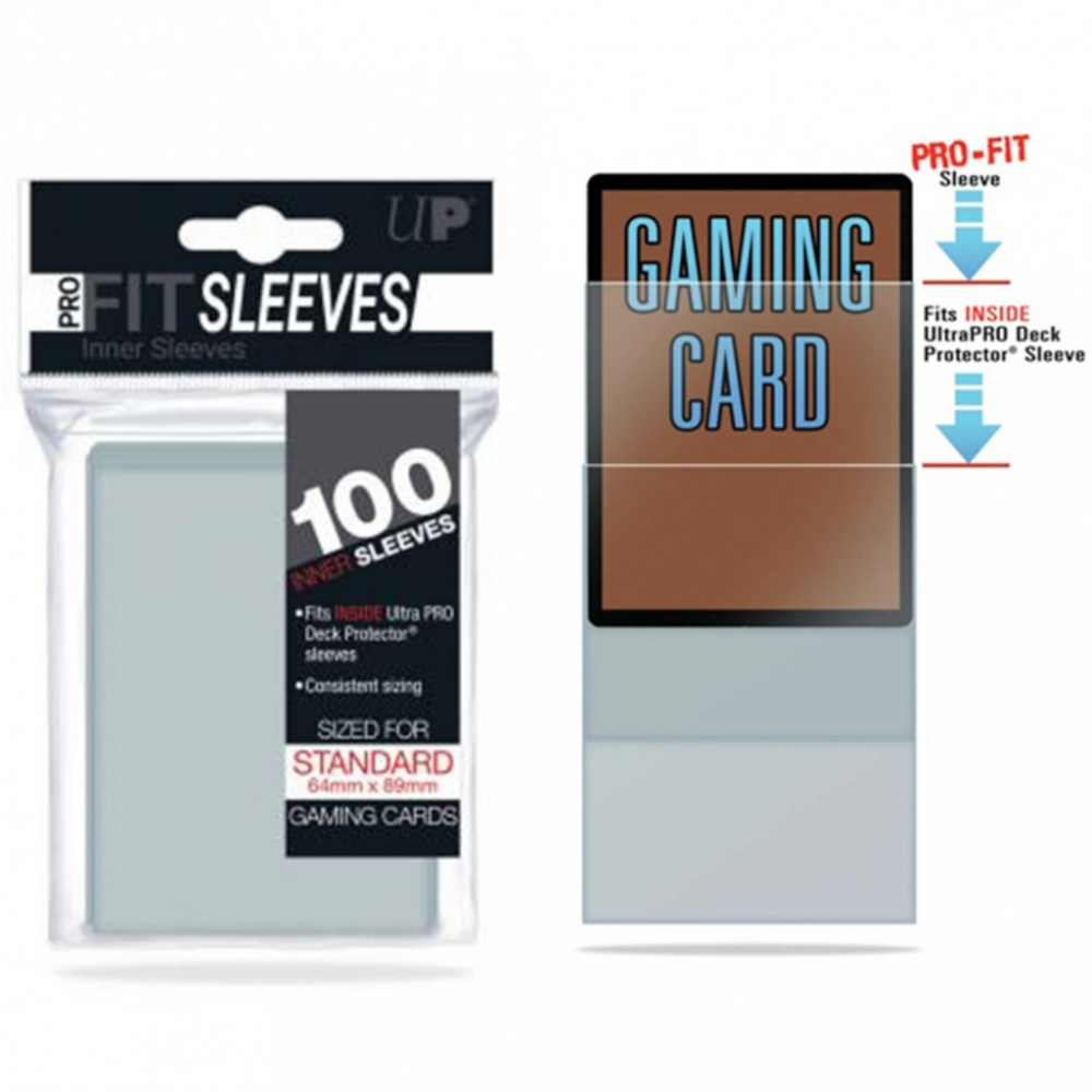 Protèges Cartes Standard Sleeves Ultra-pro Sleeve Pro Fit par 100 -  UltraJeux