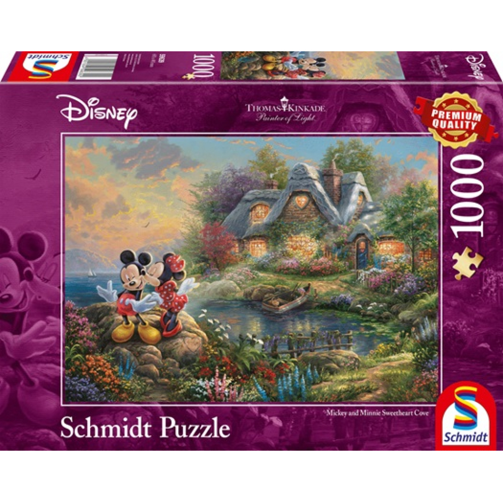 Puzzle Mickey & Minnie - 1000 pièces Réflexion - UltraJeux