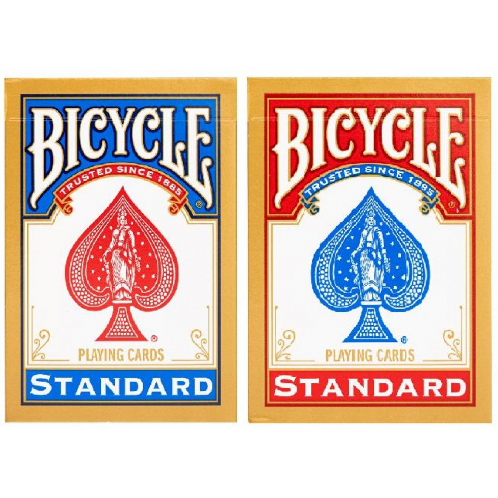 Jeu de 54 cartes - Bicycle - Rider Back - Rouge et Bleu - Petits