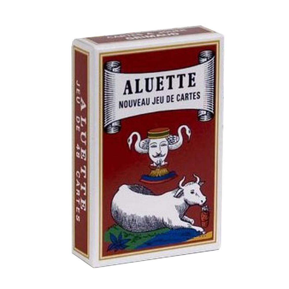 Ancien Jeu De Cartes D'aluette - Dos écossais, Coins Cassés Et Pliés (très Vieux)