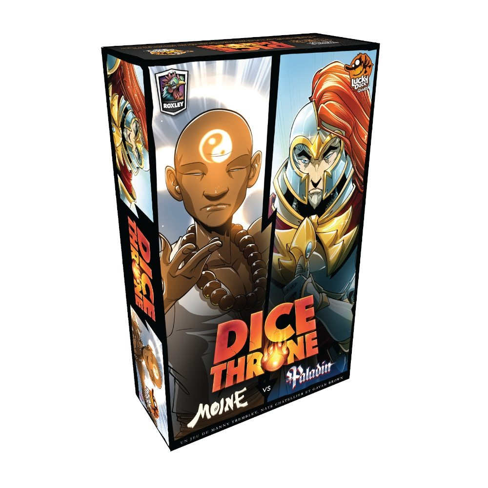 Dés Dice Throne S1 Moine VS Paladin Stratégie UltraJeux