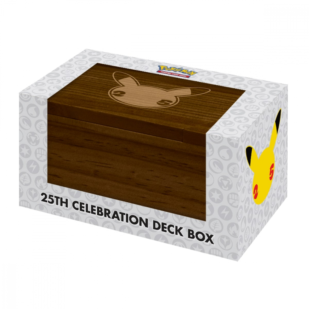 Boite de Rangement Célébration 25 ans en Bois Pokémon - UltraJeux