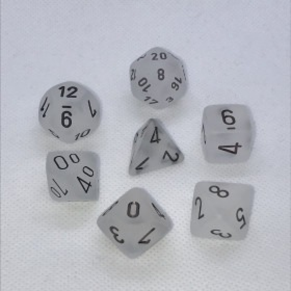 Dés de jeux blanche & noir Elfiques Dés de jeux blanche & noir Elfiques