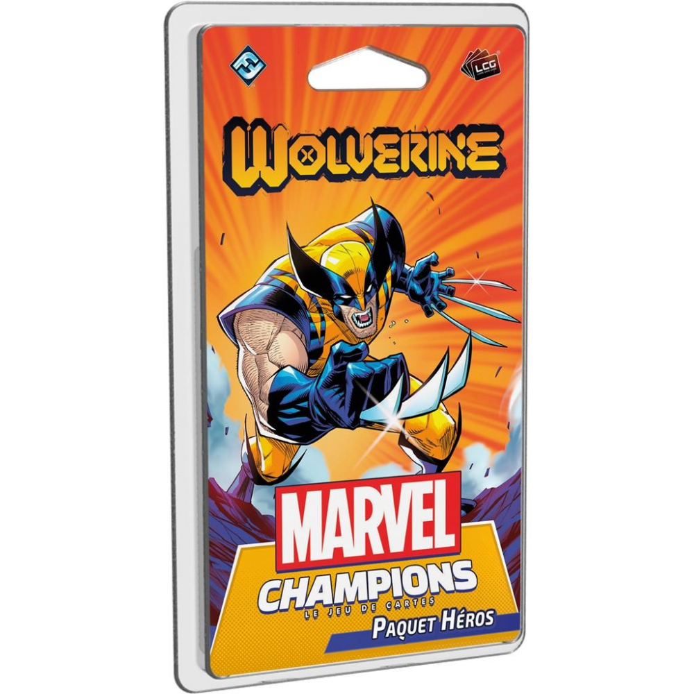 Jeu de Cartes Marvel Champions : Le Jeu De Cartes - Wolverine Deck-building  - UltraJeux