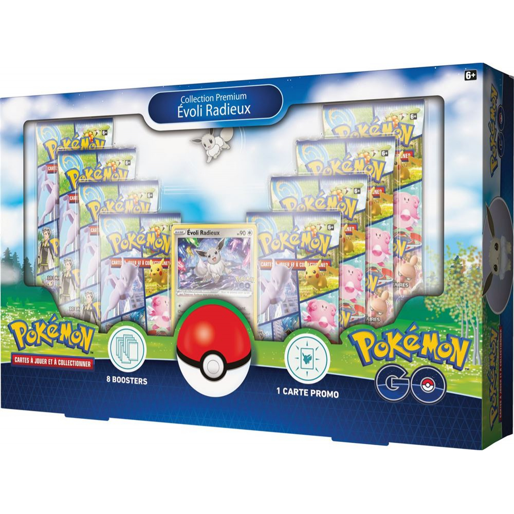 Coffret Collection Premium Pokémon GO EB10.5 - Évoli Radieux Pokémon -  UltraJeux