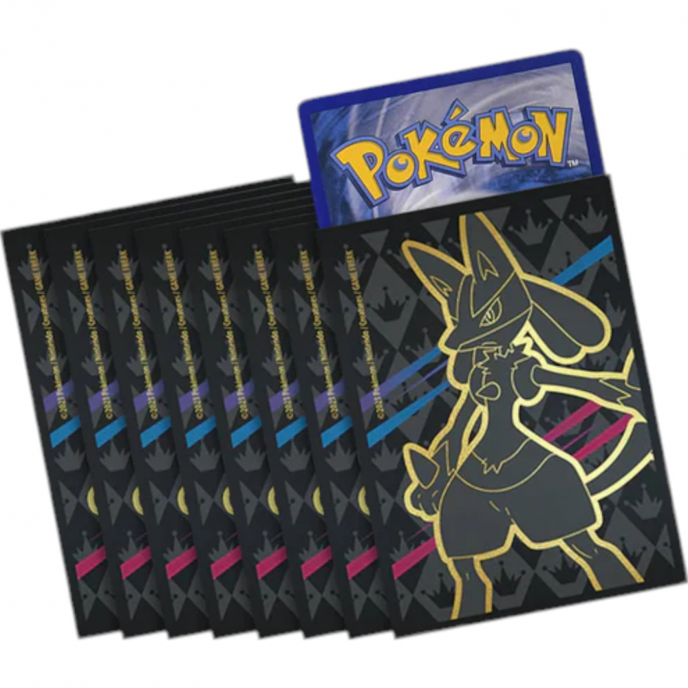 Protèges Cartes Standard Lucario 12.5 par 65 Pokémon - UltraJeux