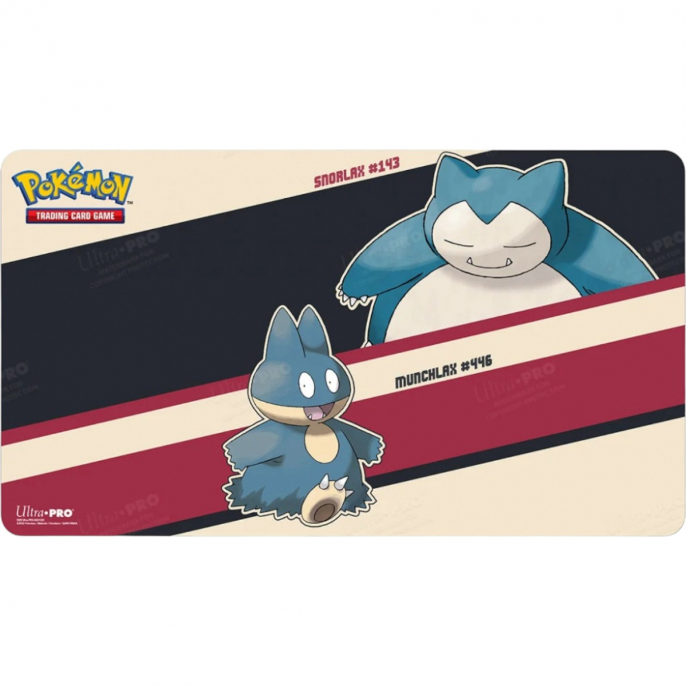 Playmat Pokémon - Tapis de Jeu - Ronflex & Goinfrex Pokémon - UltraJeux