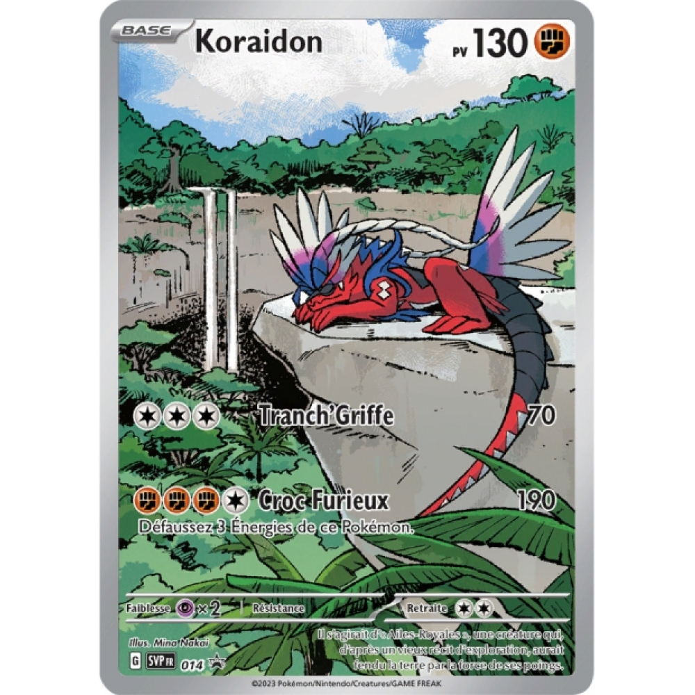 Produit Promo - Pokemon EV01 - Ecarlate et Violet - Koraidon - SVP014 - FR  Pokémon - UltraJeux