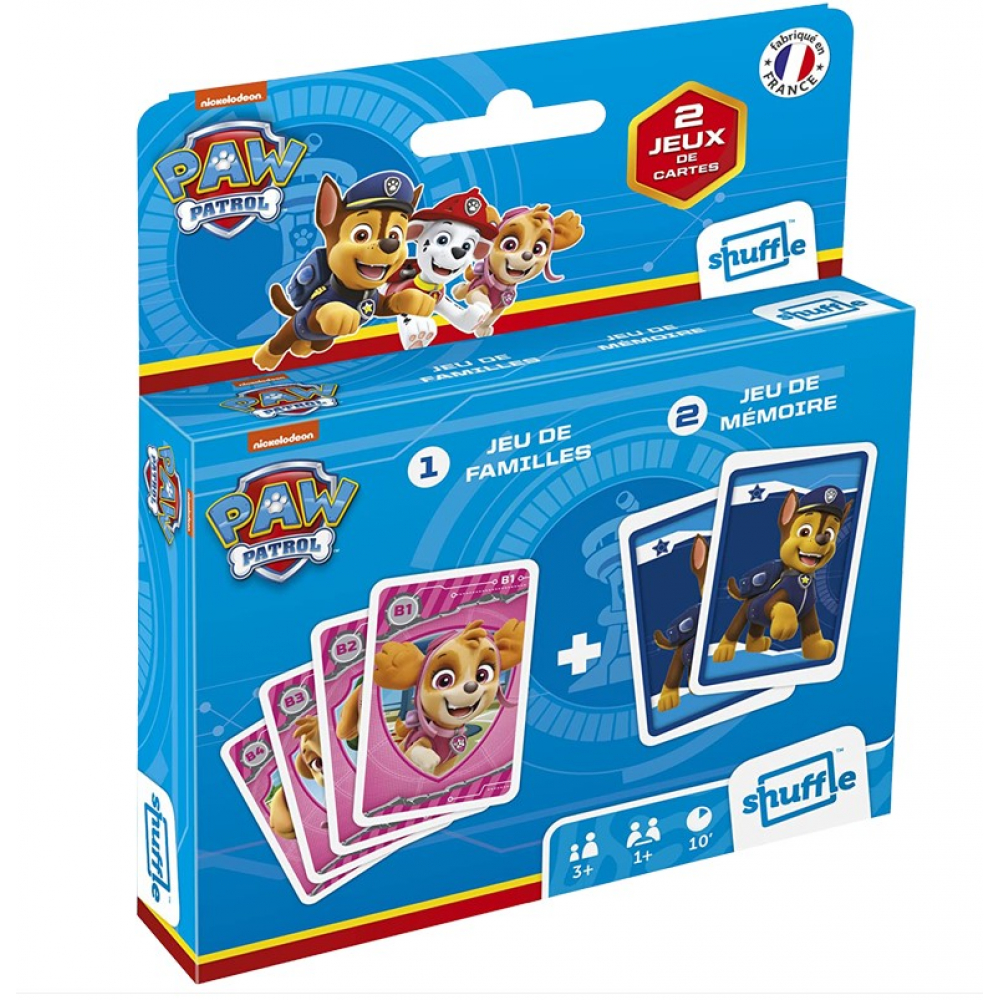 Jeu de Cartes DuoPack - Jeu de famille et memo Pat'Patrouille Enfant -  UltraJeux