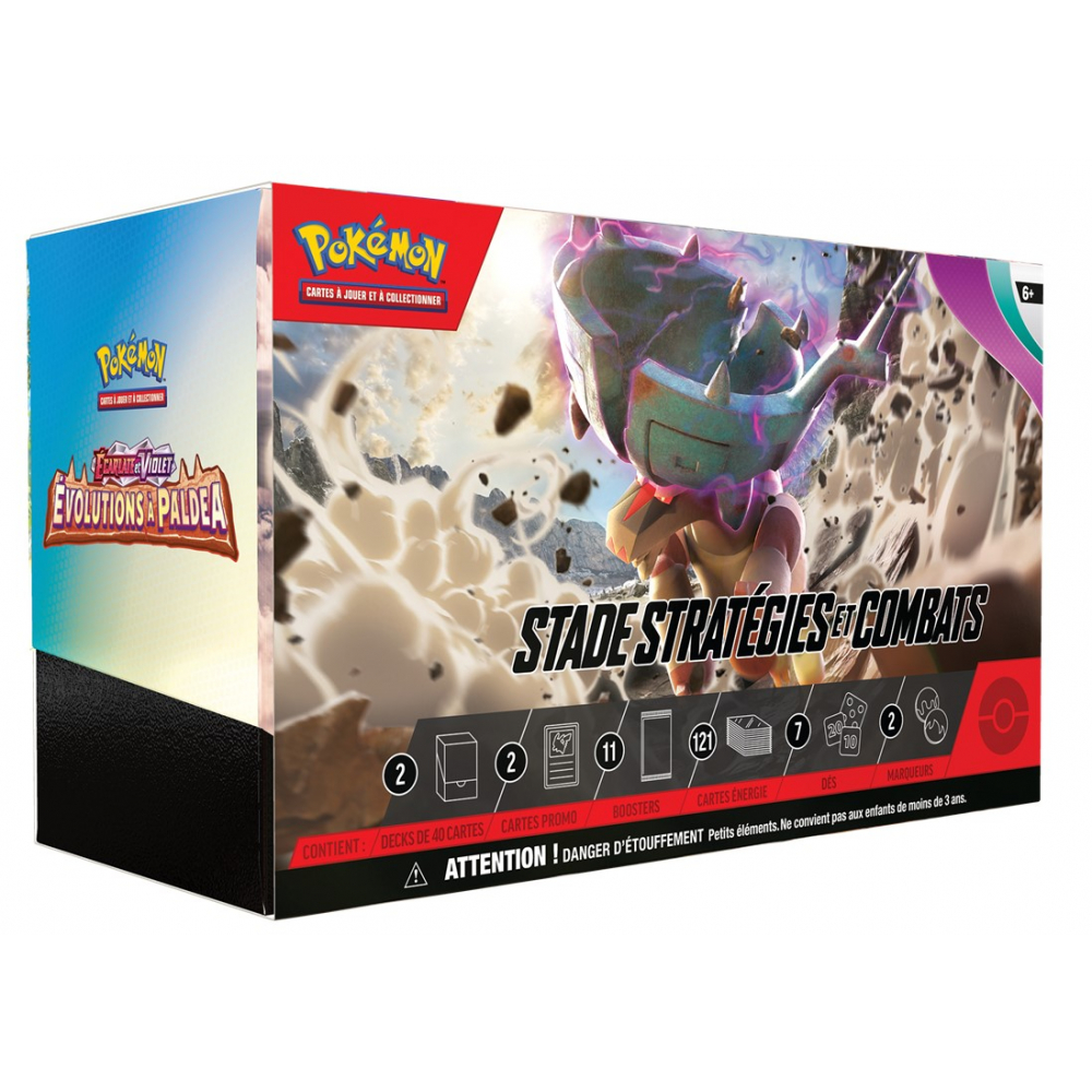 Coffret EV02 Ecarlate et Violet - Evolution à Paldea - Stade Stratégies et  Combats Pokémon - UltraJeux