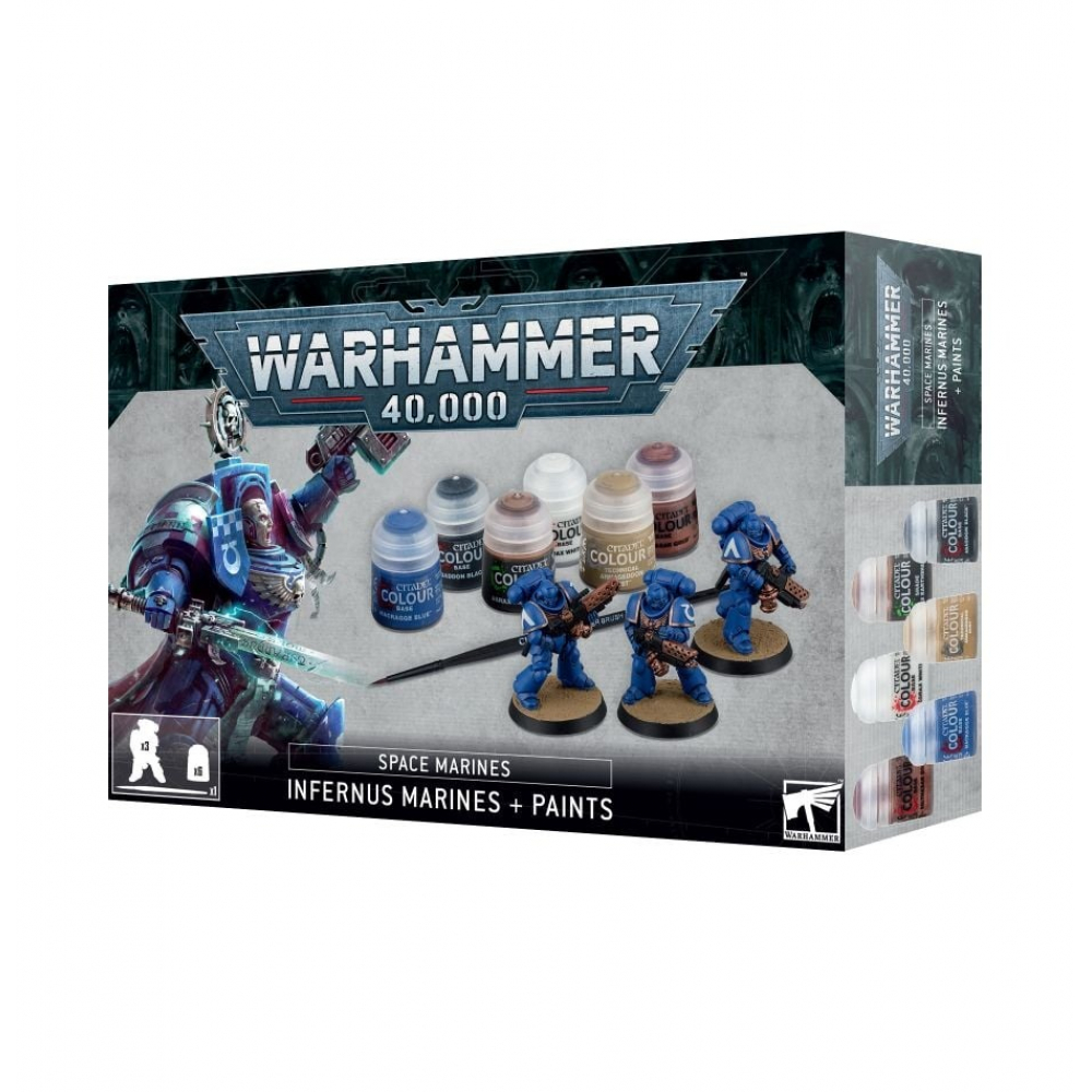 Figurines Warhammer 40.000 Infernus Marines + Paints Warhammer 40.000 UltraJeux