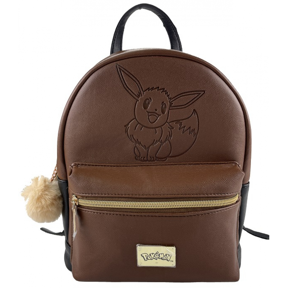 Casquette, Sac Sac à Dos Brun Evoli 29x24x15cm Pokémon - UltraJeux