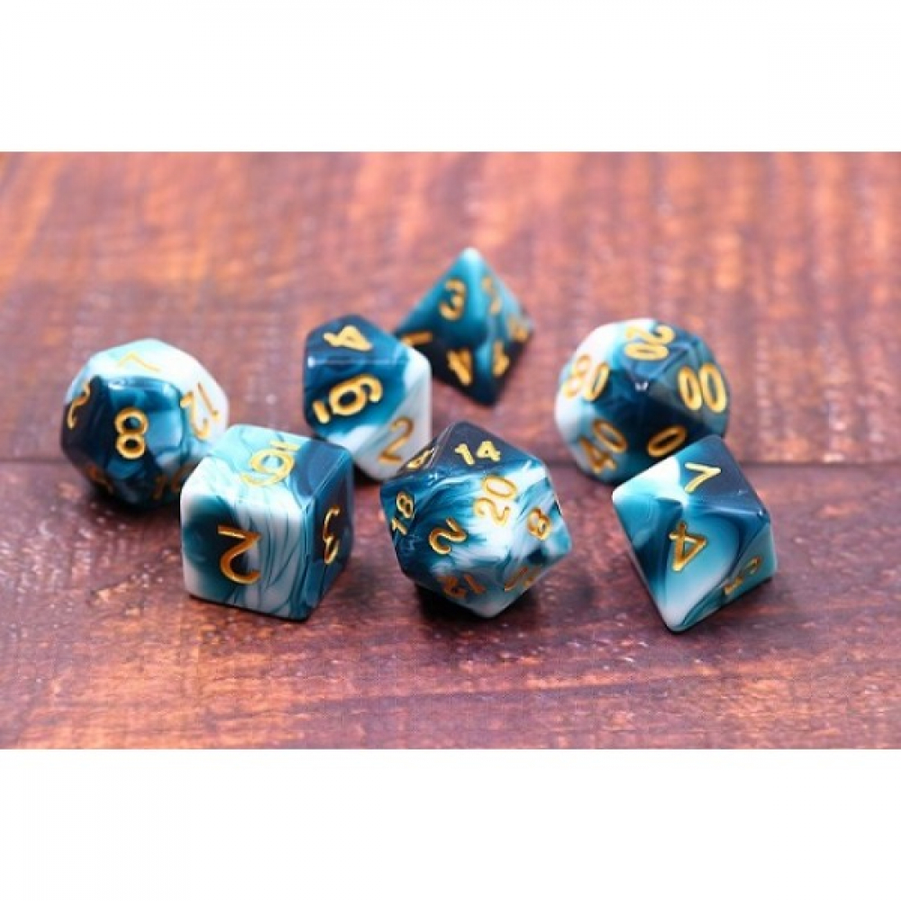 Dés Set de 7 dés Assortiments Jeux de Rôles BlueInk Jeu de Rôle UltraJeux