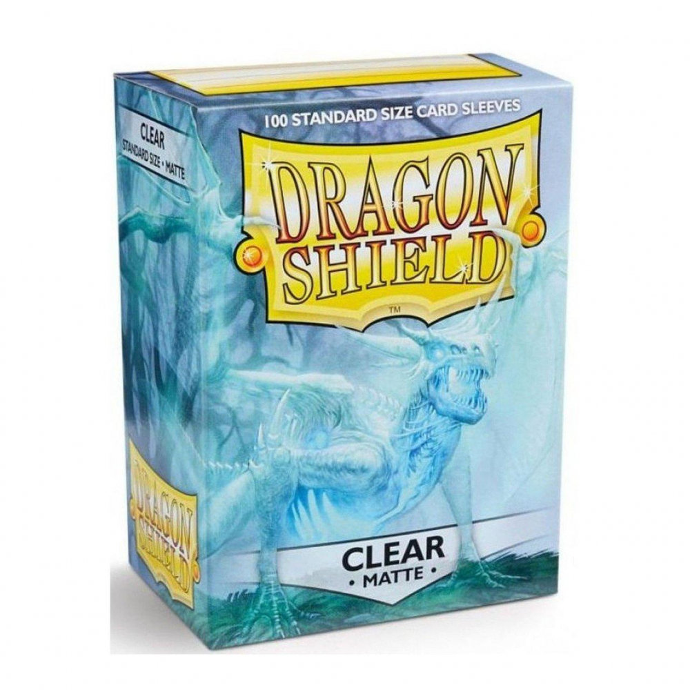 Protèges Cartes Standard Matte - Clear Dragonshield (par 100