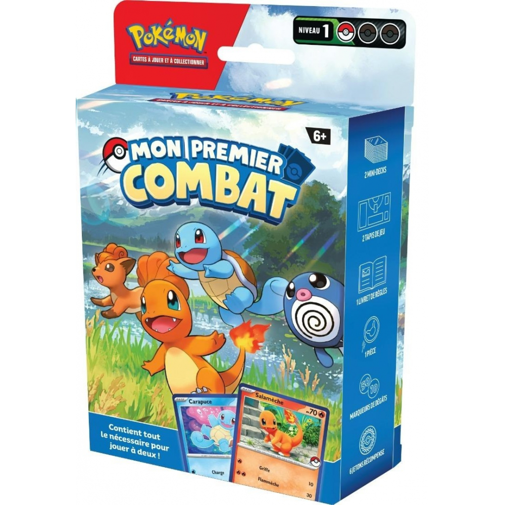 Coffret Mon Premier Combat - Salamèche et Carapuce Pokémon - UltraJeux