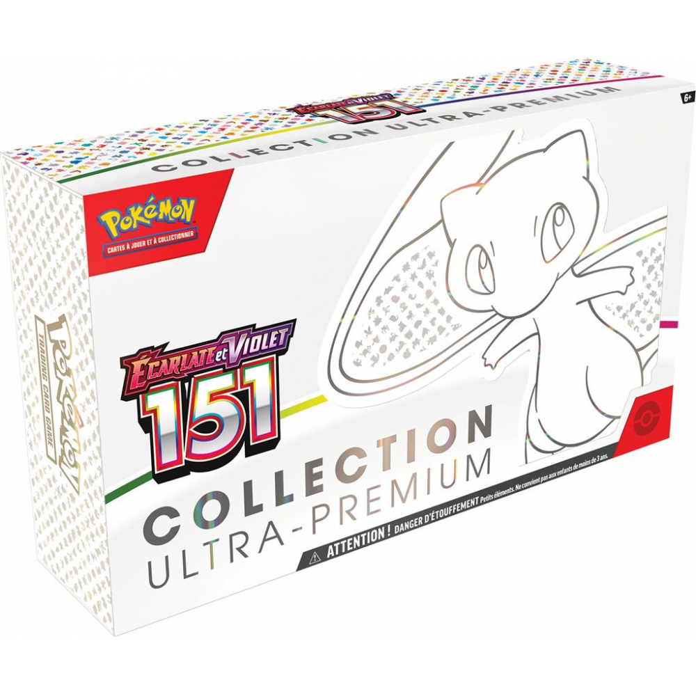 Coffret EV3.5 Ecarlate et Violet - 151 - Collection Ultra Premium : Mew  Pokémon - UltraJeux