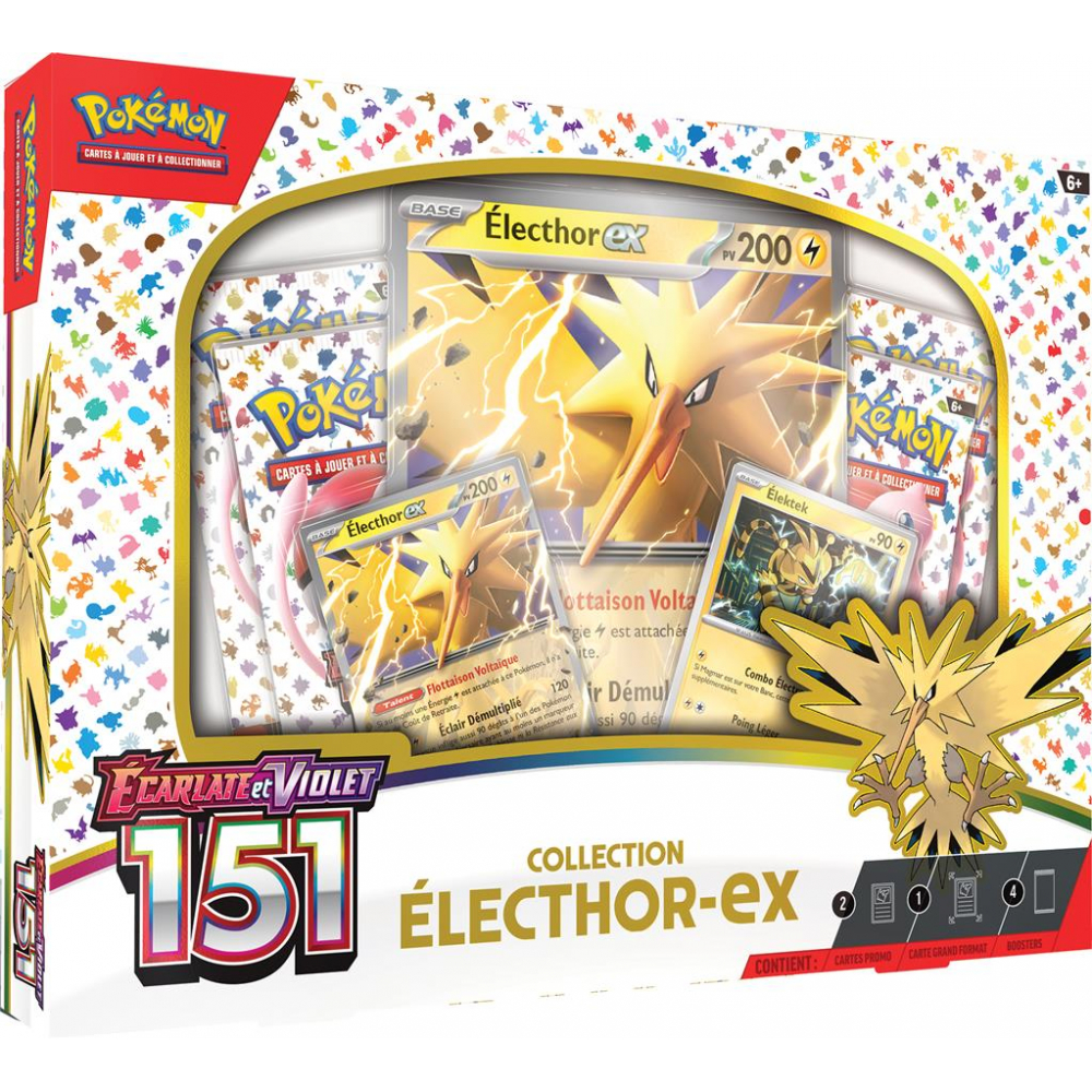 Coffret EV3.5 Ecarlate et Violet - 151 - Collection Classeur Mew + 4  Boosters Pokémon - UltraJeux