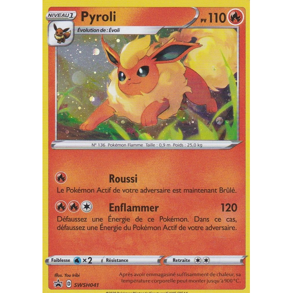 Produit Promo - Pokemon Epée & Bouclier - Pyroli - SWSH041 - FR Pokémon -  UltraJeux